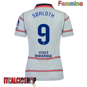 Atletico Madrid Alexander Sorloth #9 Terza Maglia Femmina 2026-27 Manica Corta